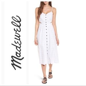 Madewell button front midi dress, windowpane | 6